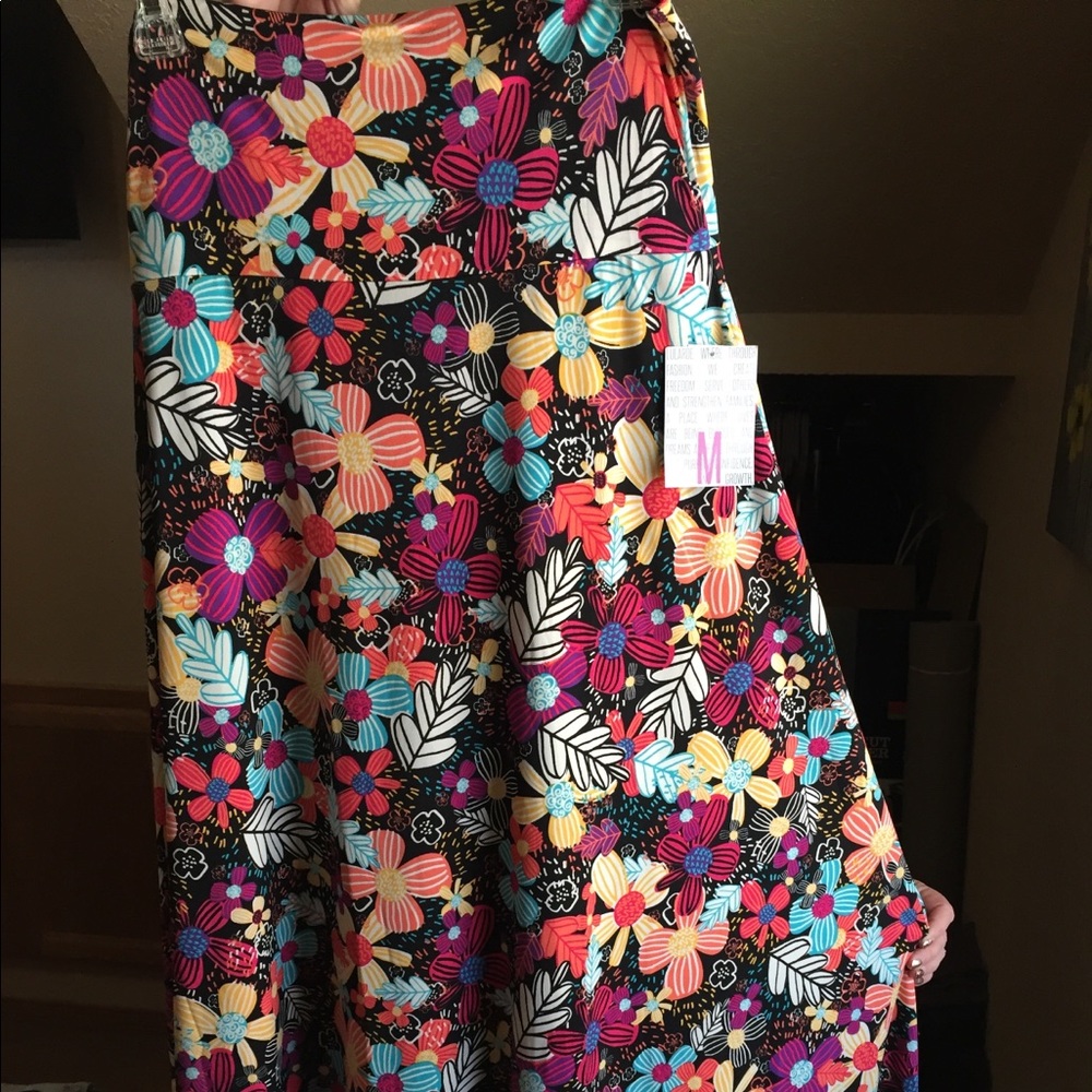 Lularoe Medium Floral Maxi Skirt-NWT